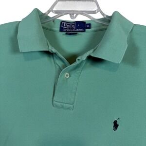Polo Ralph Lauren Mens Green Classic Fit Polo Shirt Short Sleeve Size XL
